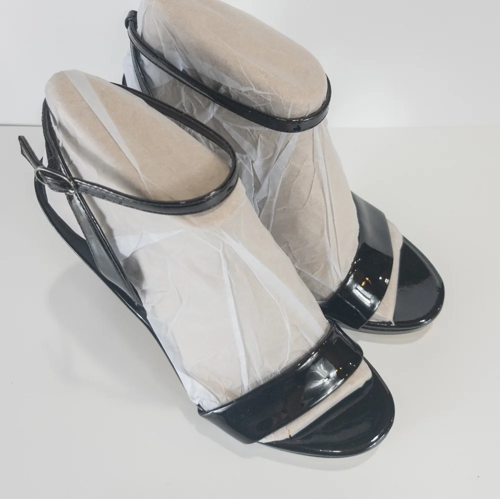 Sam Edelman Jade Strappy Heel Sandals Black -10 - Picture 10 of 11